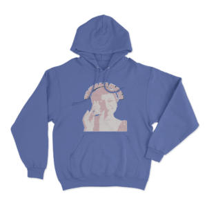 Bunny Portrait Hoodie Blue