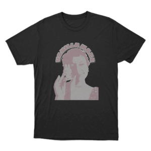 Bunny Portrait T Shirt Black