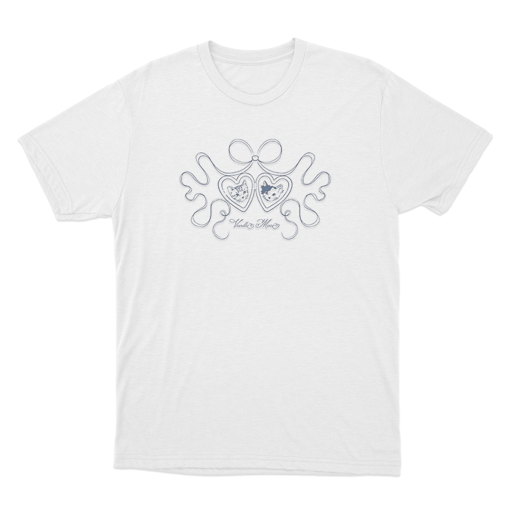Cat Locket T Shirt White Cat Locket T Shirt White