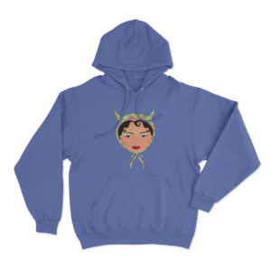 Devil Headscarf Hoodie Blue
