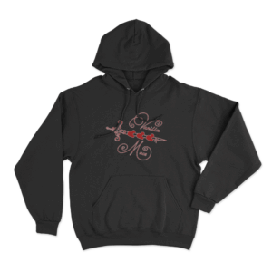 Heart Arrow Hoodie Black