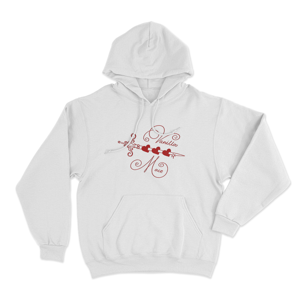 Heart Arrow Hoodie White Heart Arrow Hoodie White