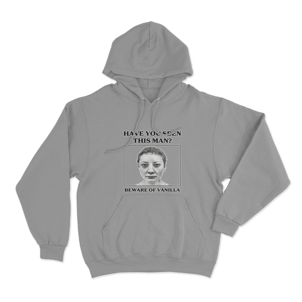 Wanted Poster Hoodie Grey Wanted Poster Hoodie Grey