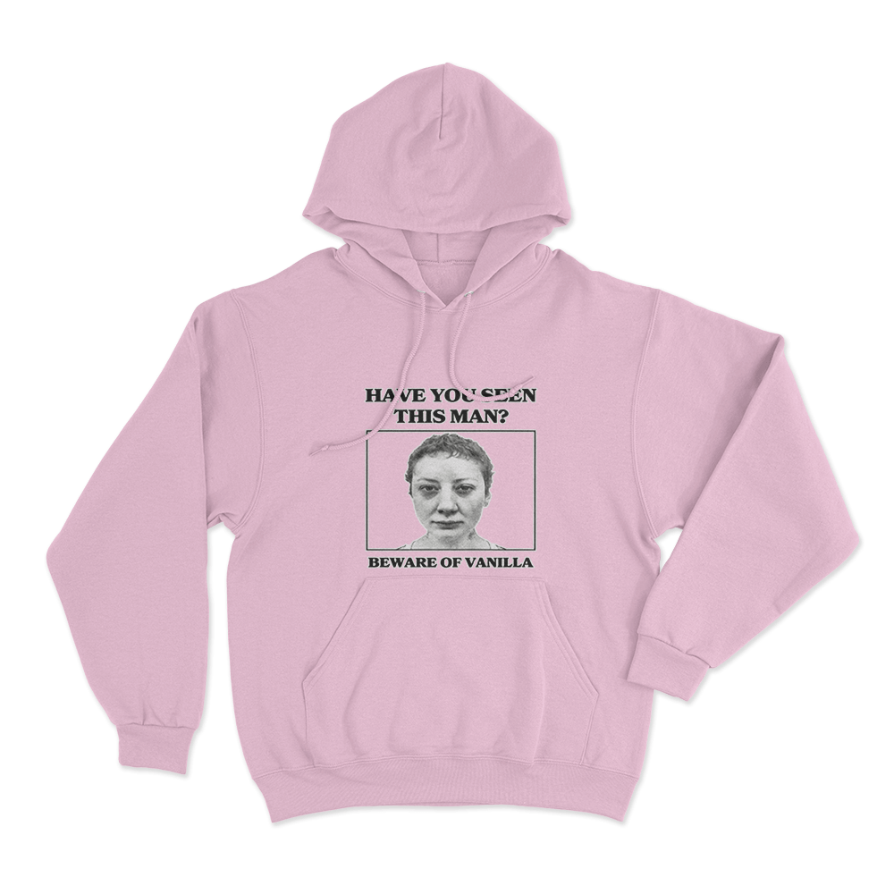 Wanted Poster Hoodie Pink Wanted Poster Hoodie Pink