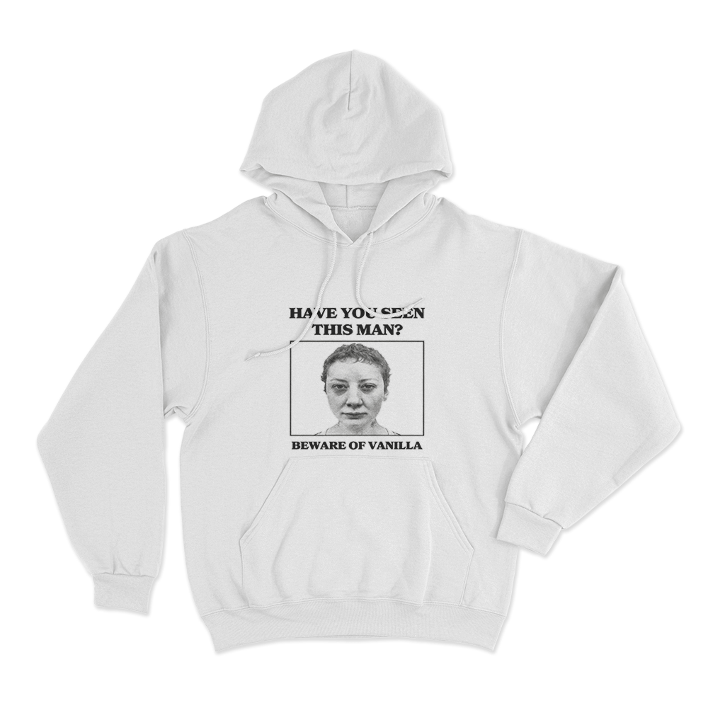 Wanted Poster Hoodie White Wanted Poster Hoodie White