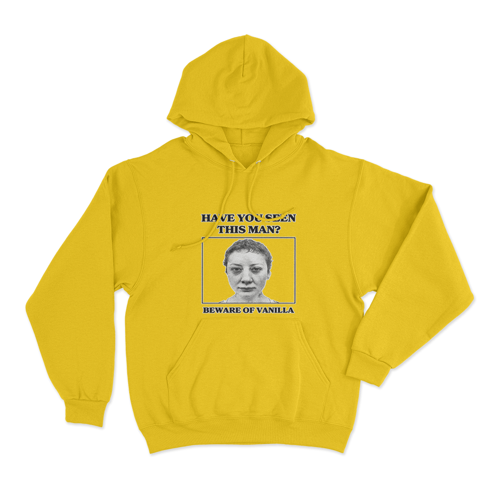 Wanted Poster Hoodie Yellow Wanted Poster Hoodie Yellow