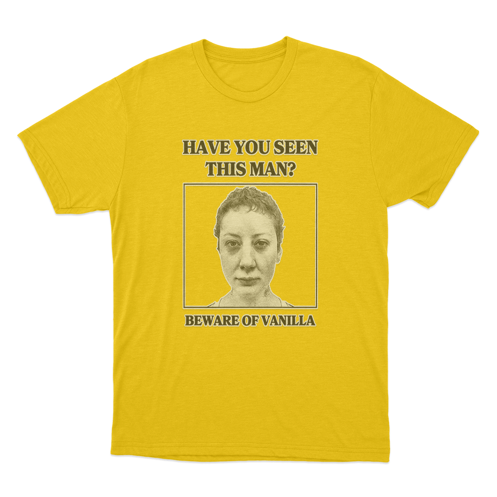 Wanted Poster T Shirt Yellow Wanted Poster T Shirt Yellow